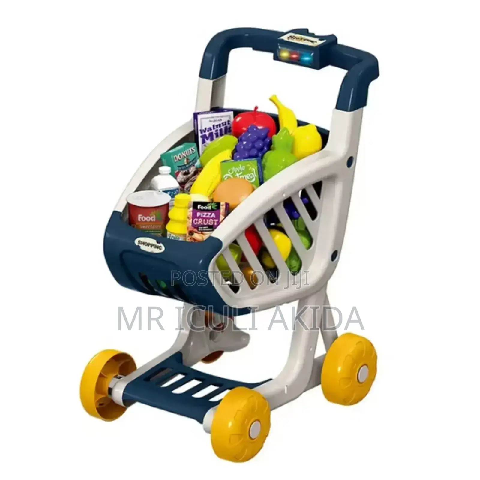 41pcs Kids Pretend Mini Supermarket Shopping Trolley Cart