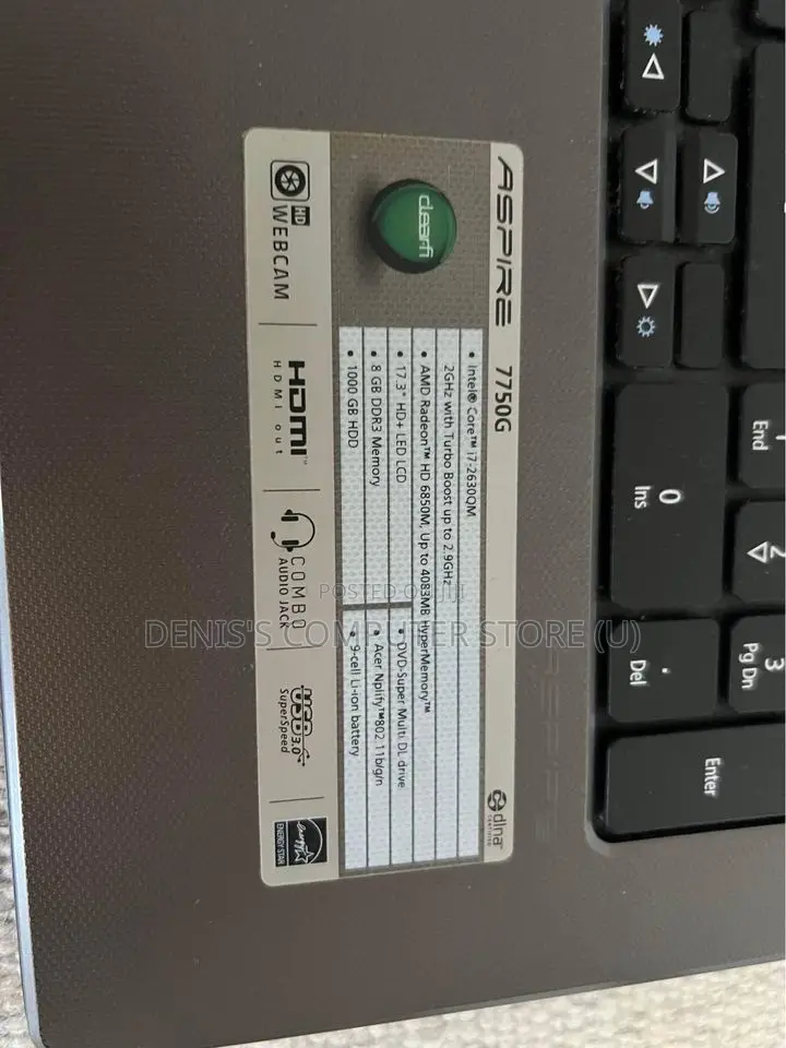 Laptop Acer TravelMate B113 6GB Intel Core I7 HDD 500GB