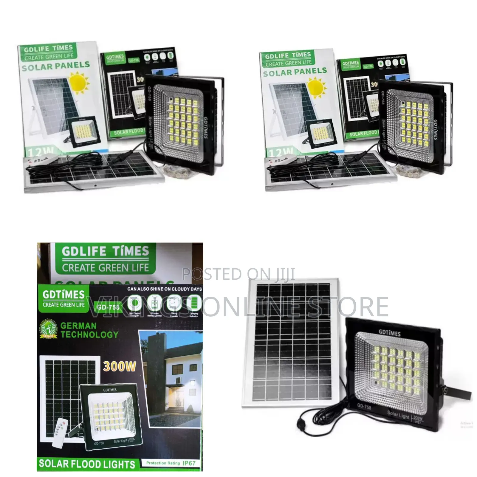 GD-758 Solar Flood Light