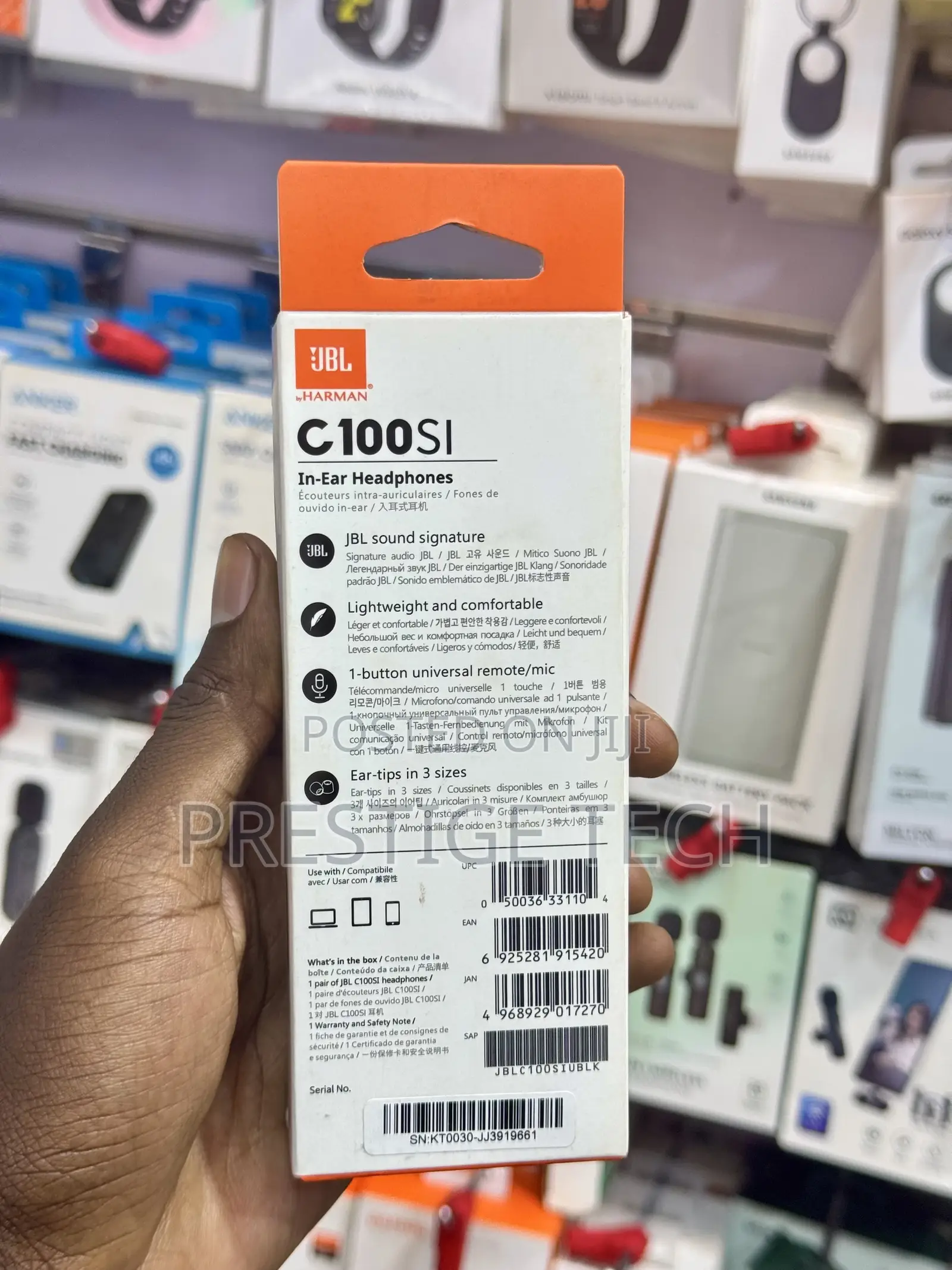 JBL C100SI in Ear Wired Headphones / Earphones