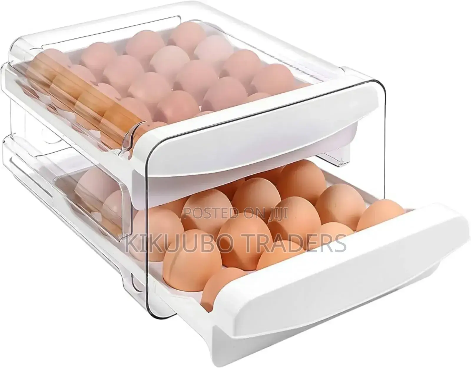 Egg Storage Double Layer Drawer Box