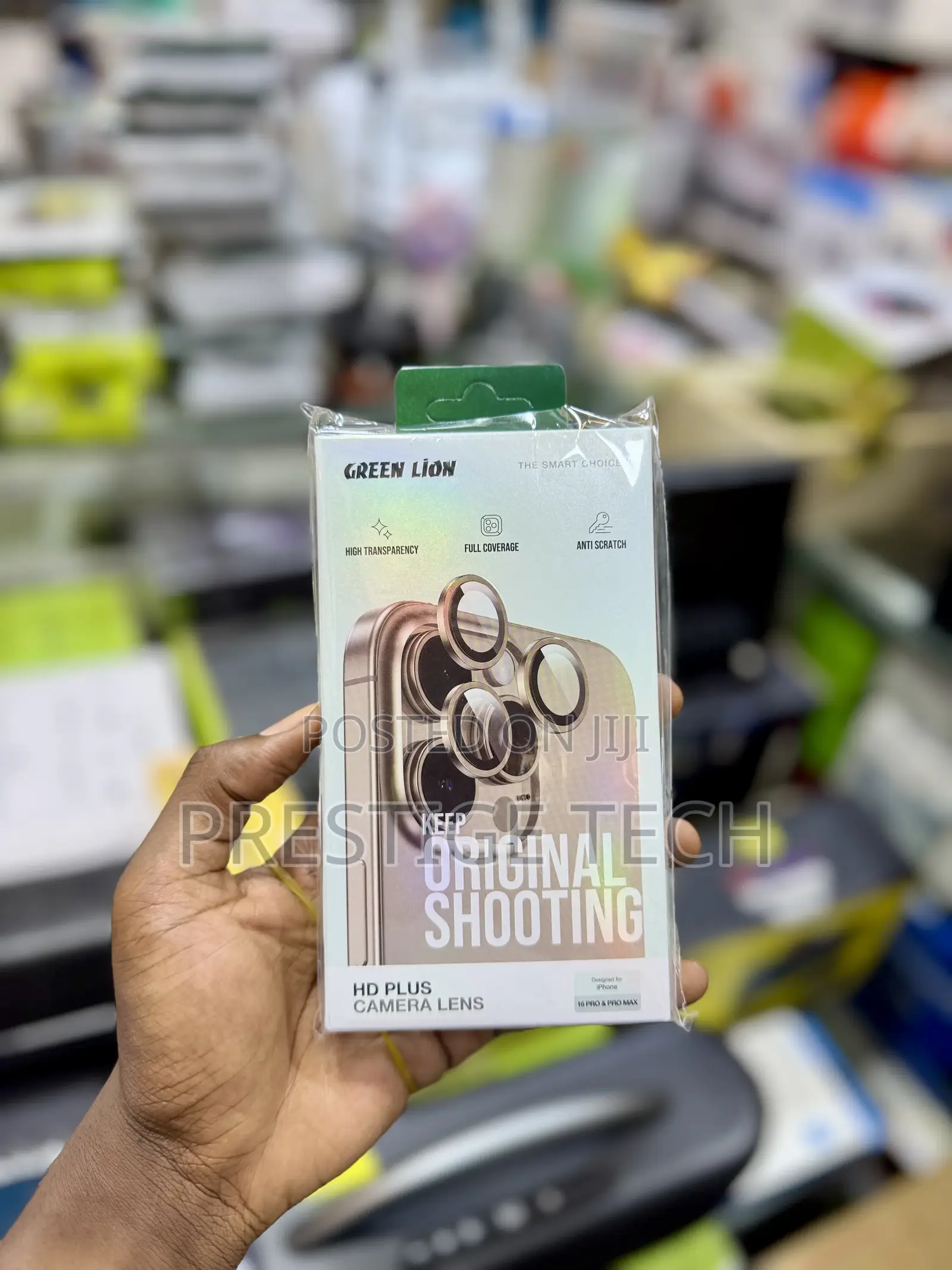 Green Lion Camera Lens Protector for iPhone 16 Pro, 15, 14