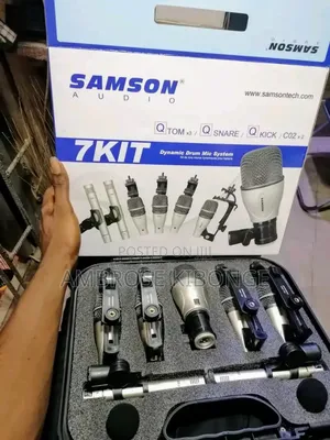 SAMSON AUDIO 7pieces Drum Kit Dynamic Drum Microphone System