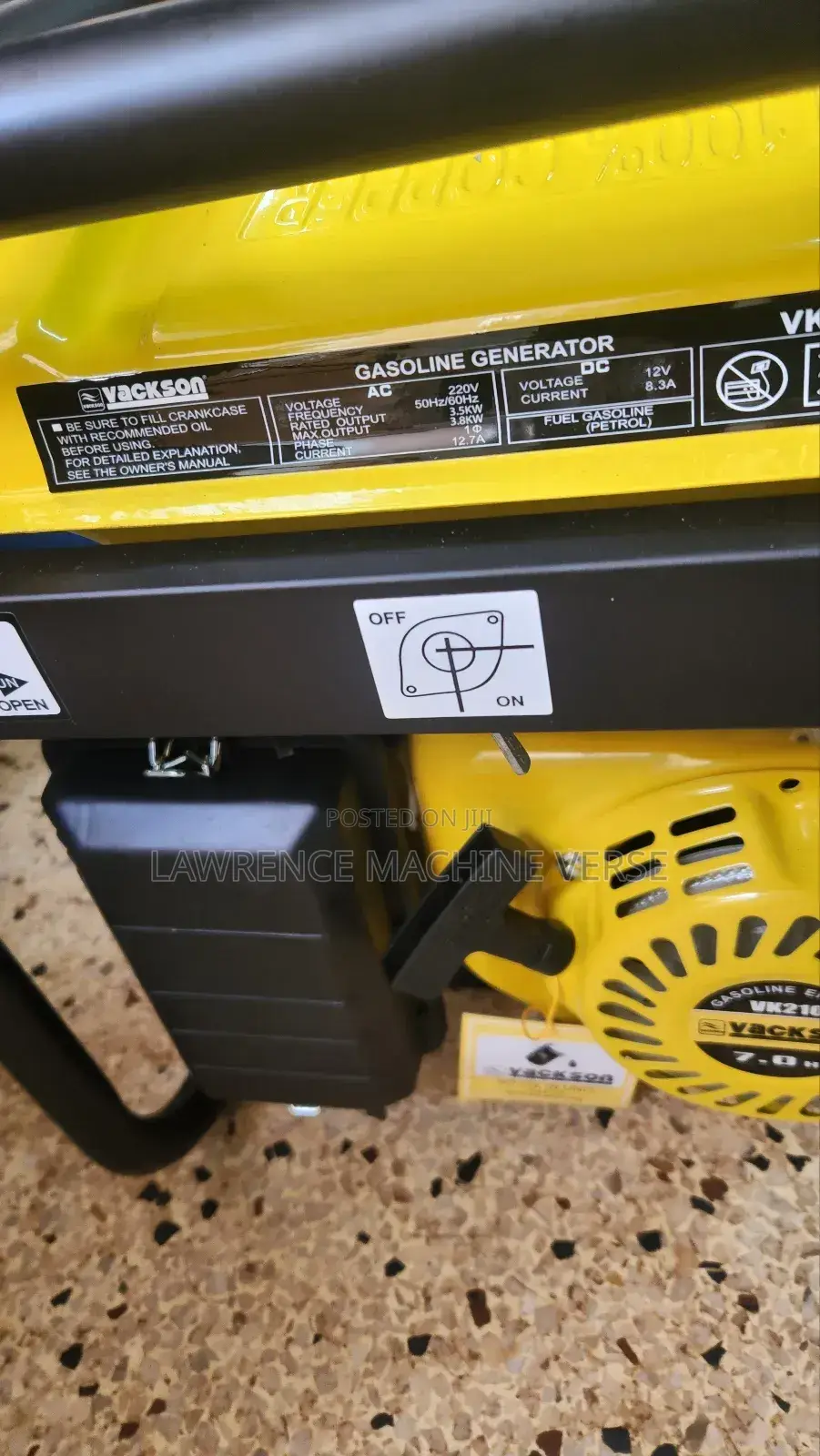 Gasoline Generator 3800 Watts