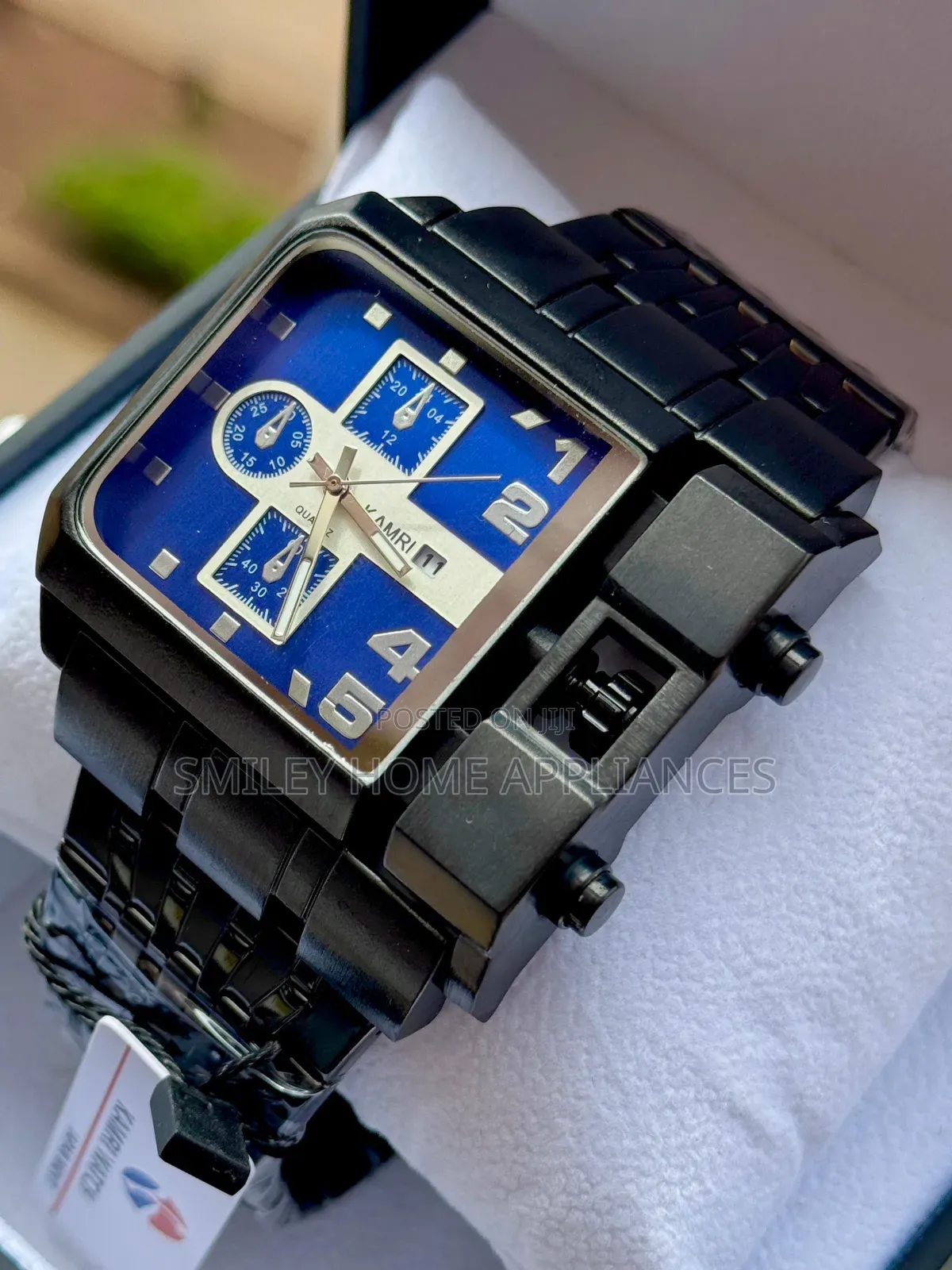 Kamri Classic Watch Black Blue
