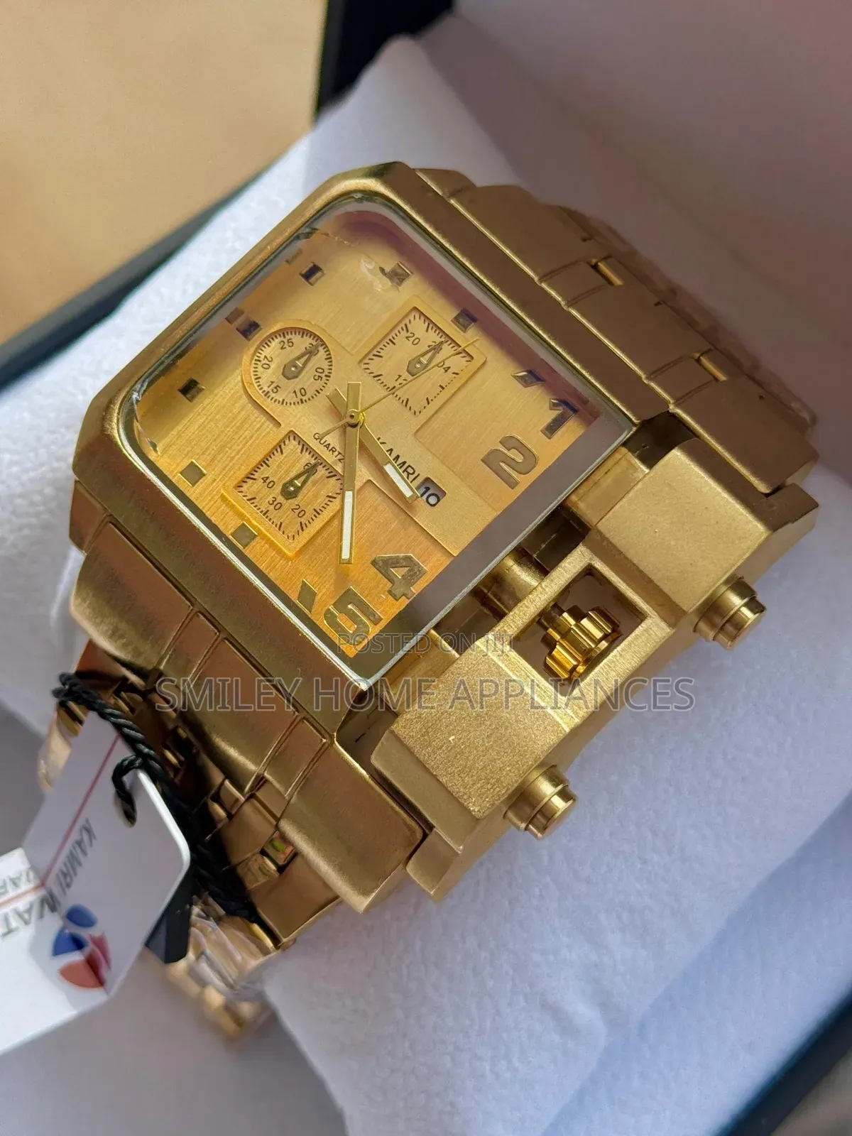 Kamri Classic Analog Watch Silver Gold