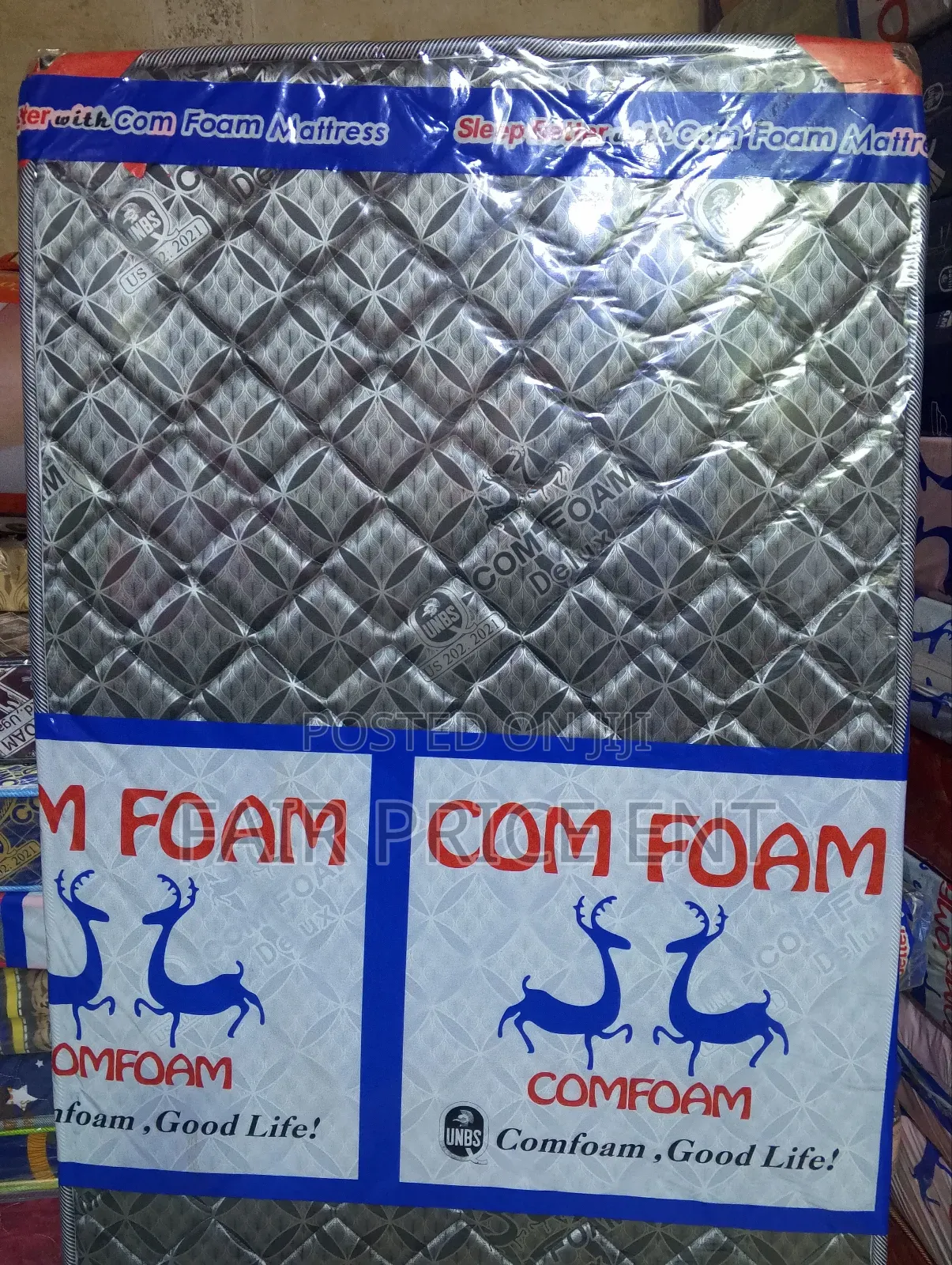 Re Bonded Mattress. 3*6*7 Inches.( Silver)