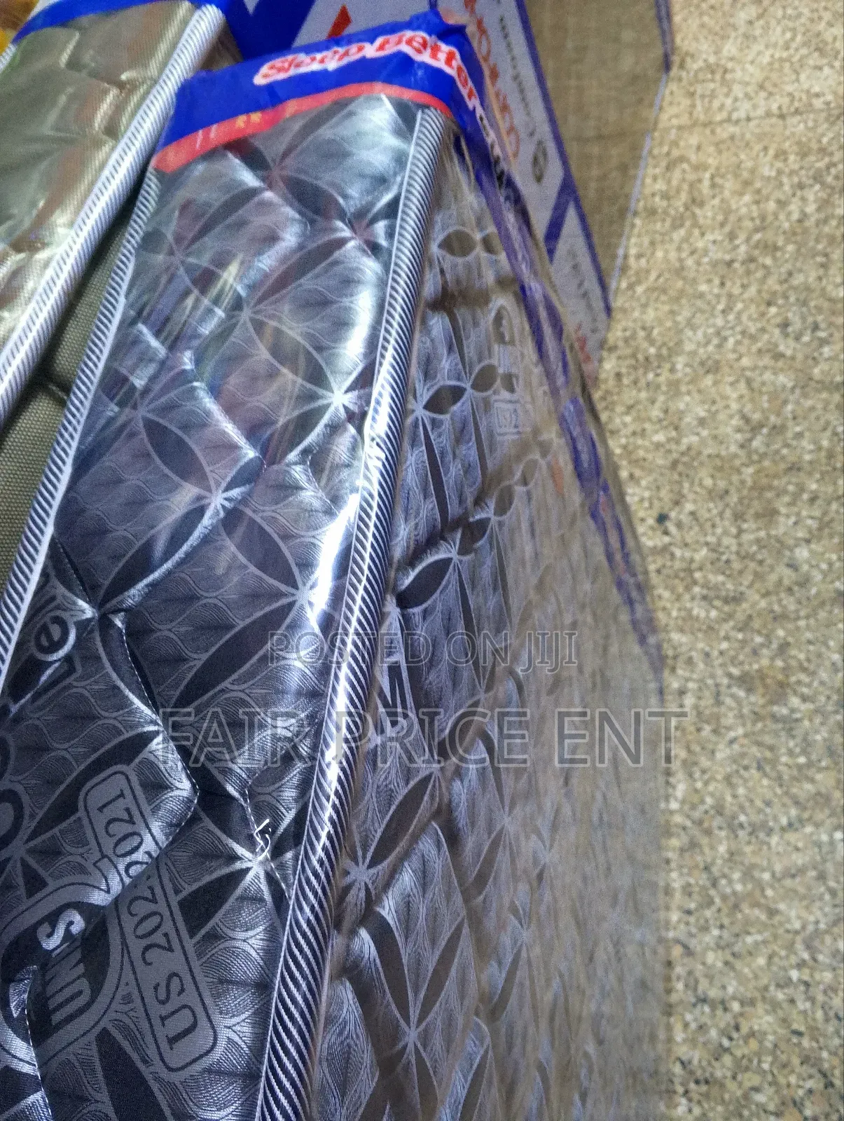 Re Bonded Mattress. 3*6*7 Inches.( Silver)