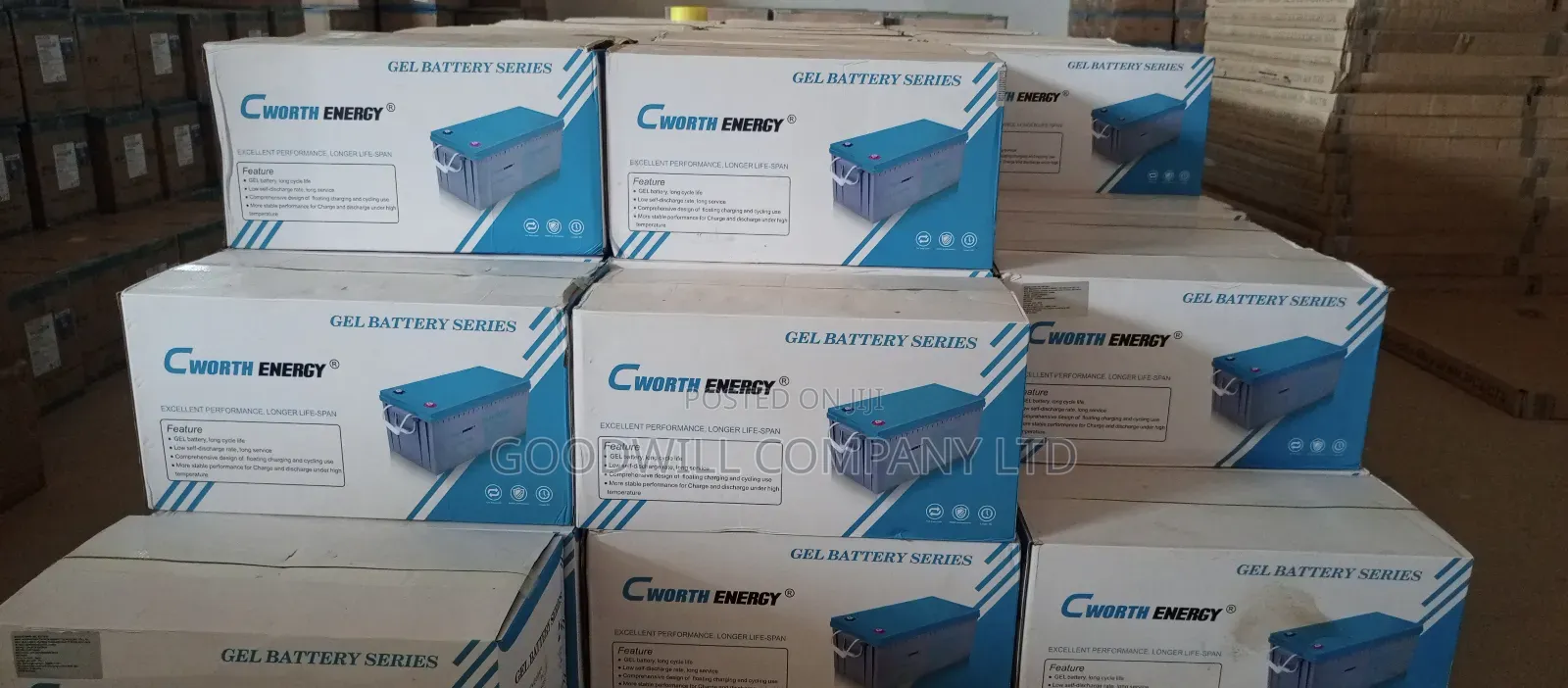 200ah 12v Cworth Energy Gel Battery
