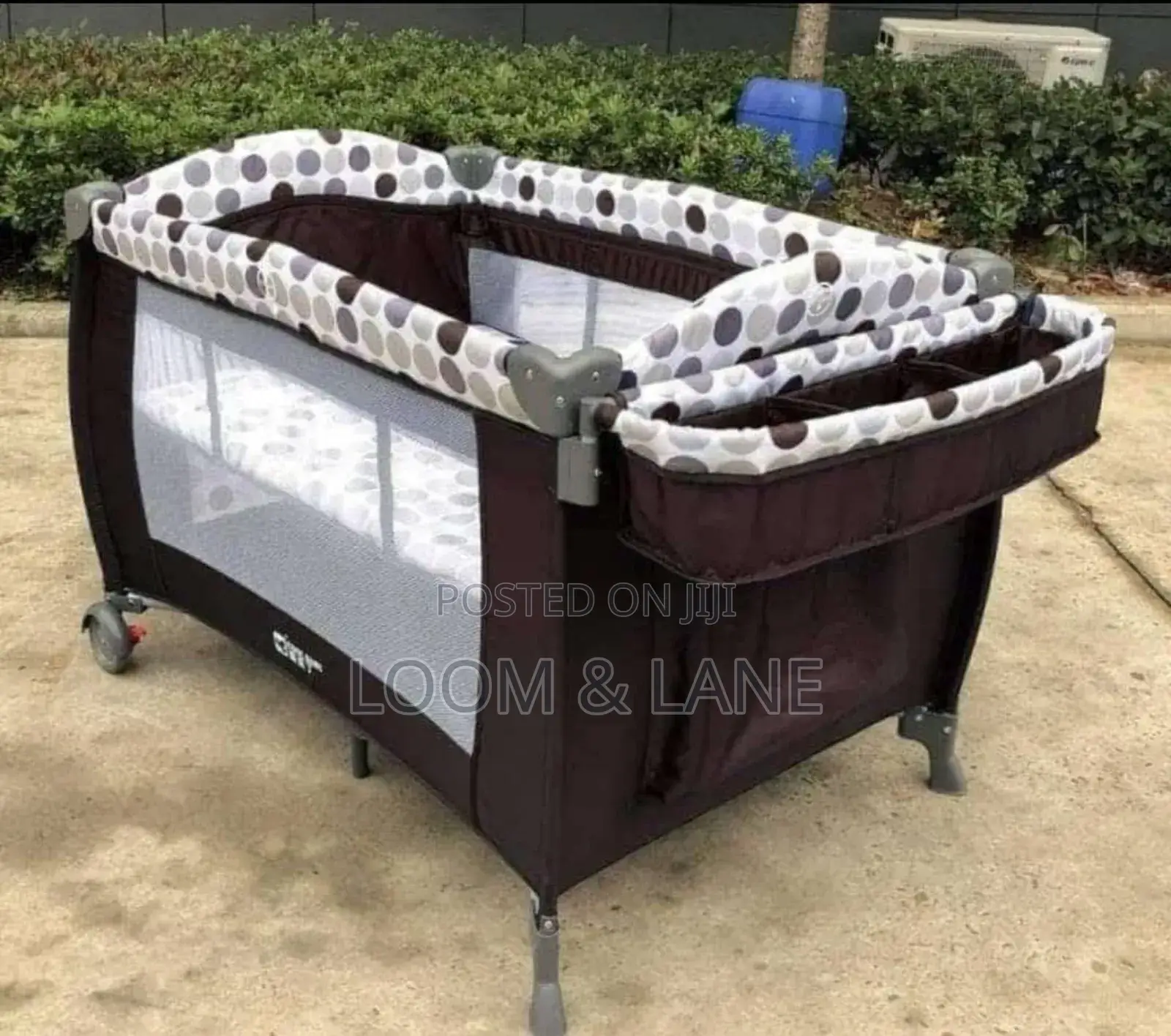Portable Foldable 4 in 1 Convertible Toddler Baby Bed Crib