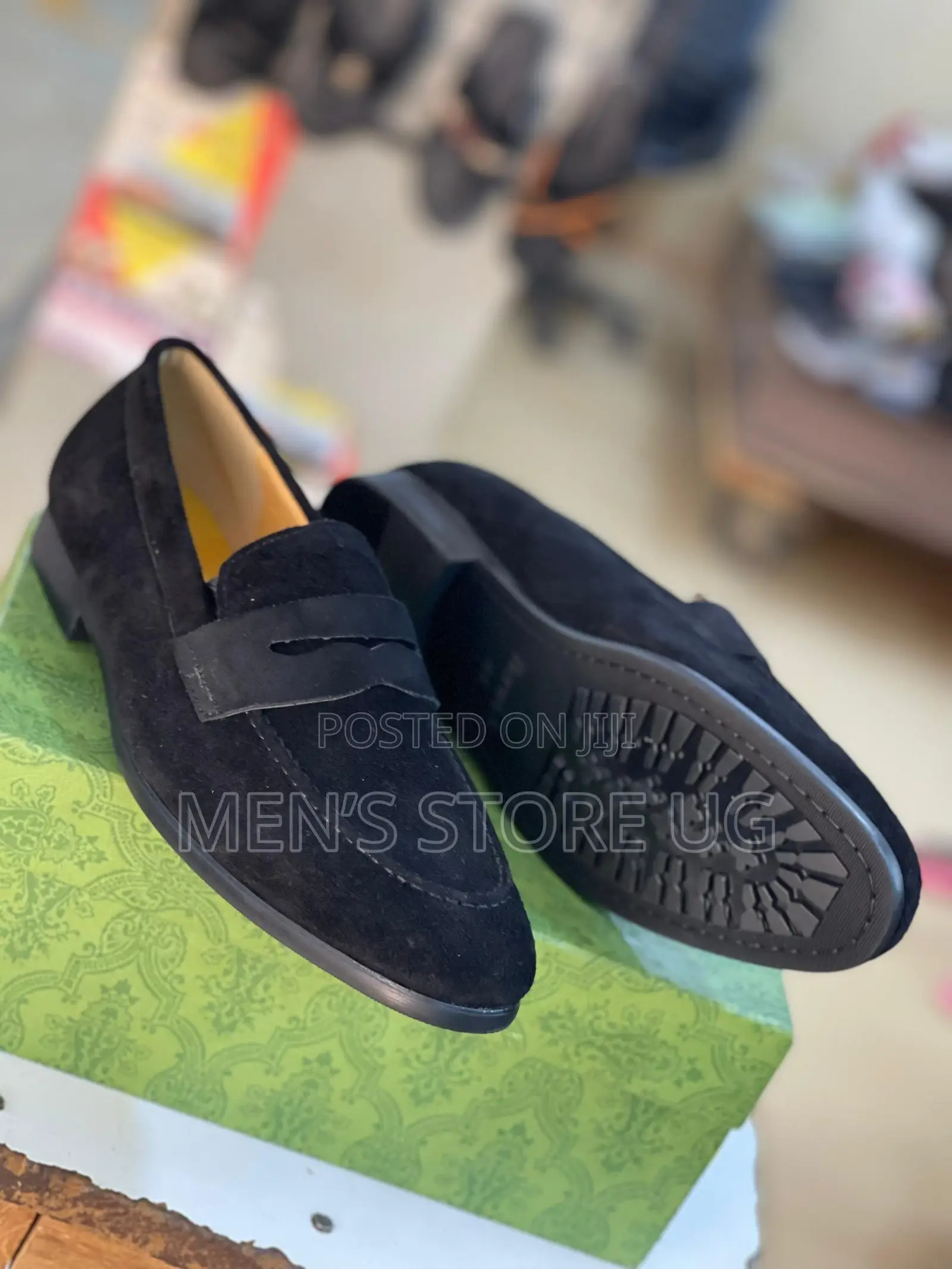 Black Suede Genuine Men’S Loafers
