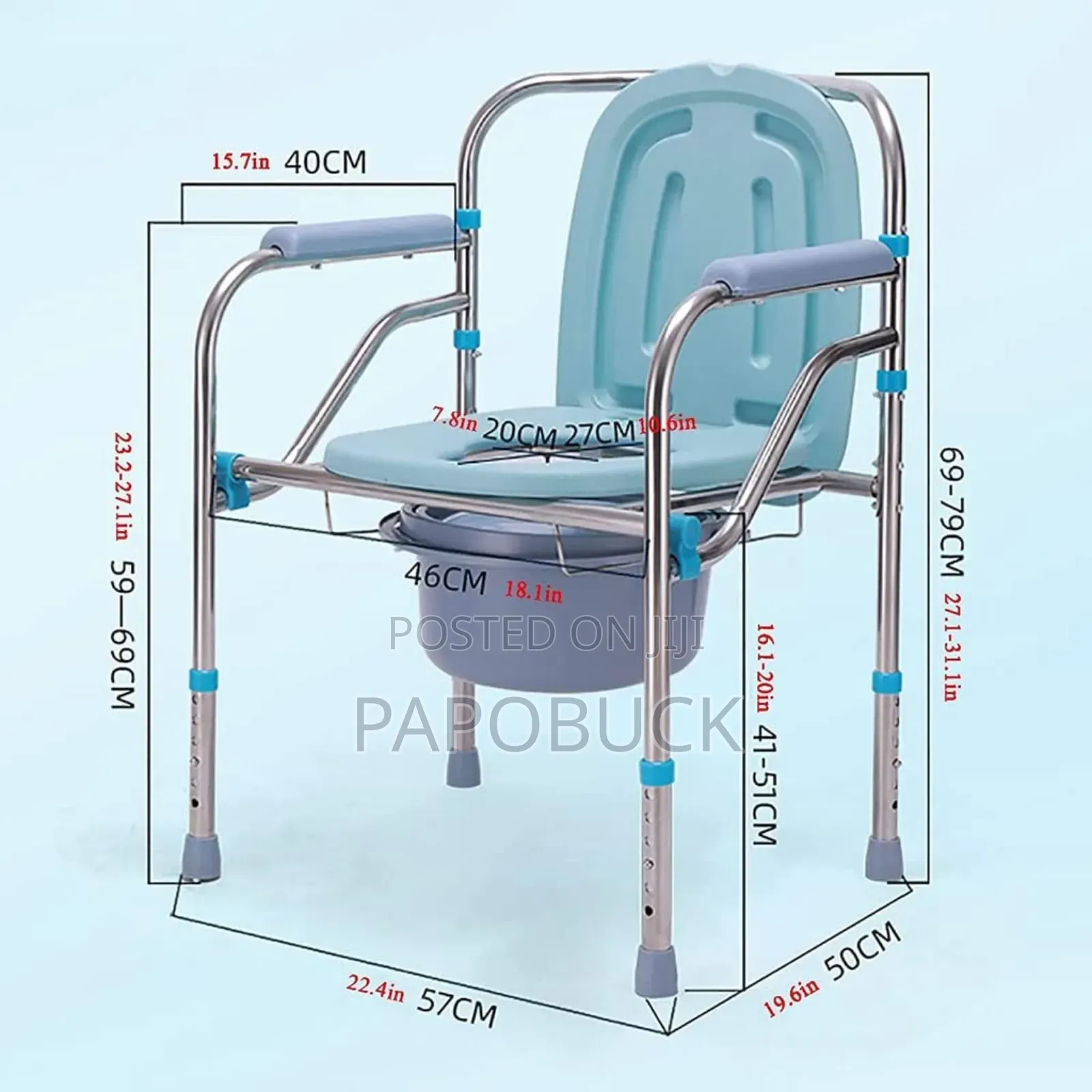 Foldable Commode Chair