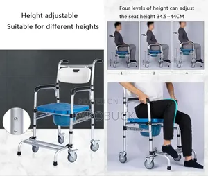 Portable Commode Chair With Wheels