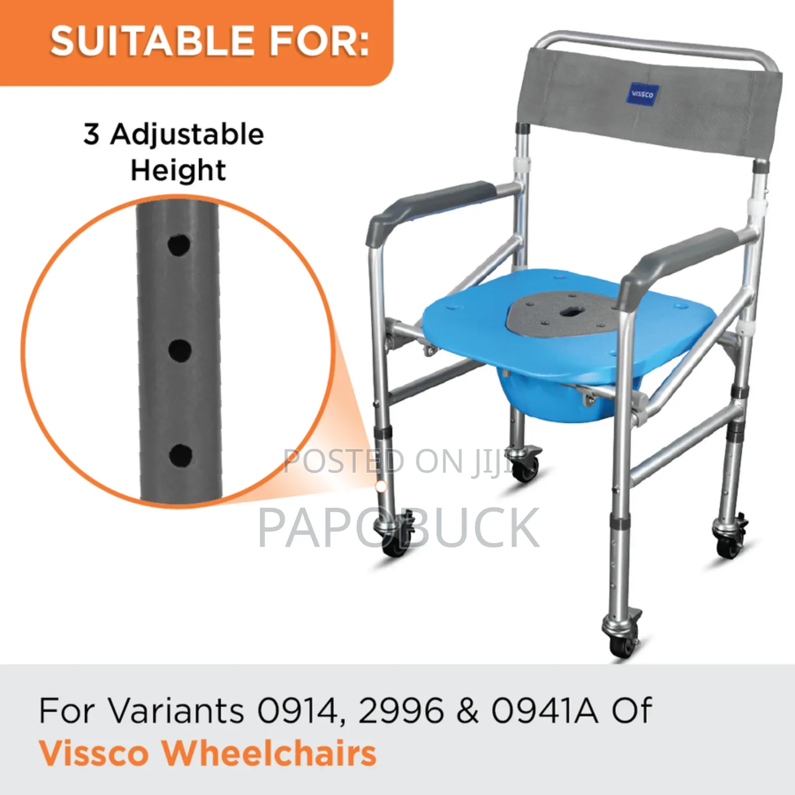 3 in 1 Commode Foldable Chair
