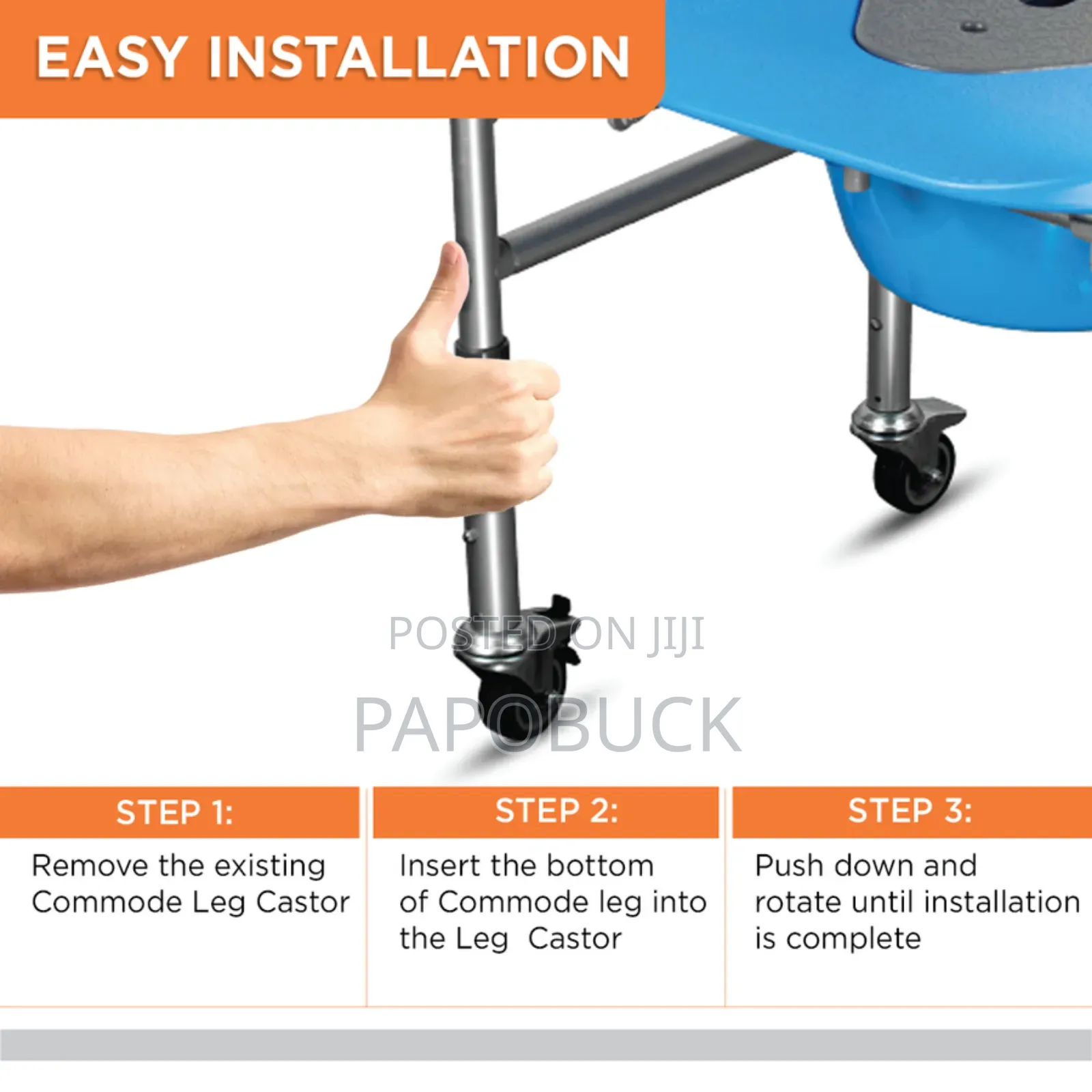 3 in 1 Commode Foldable Chair