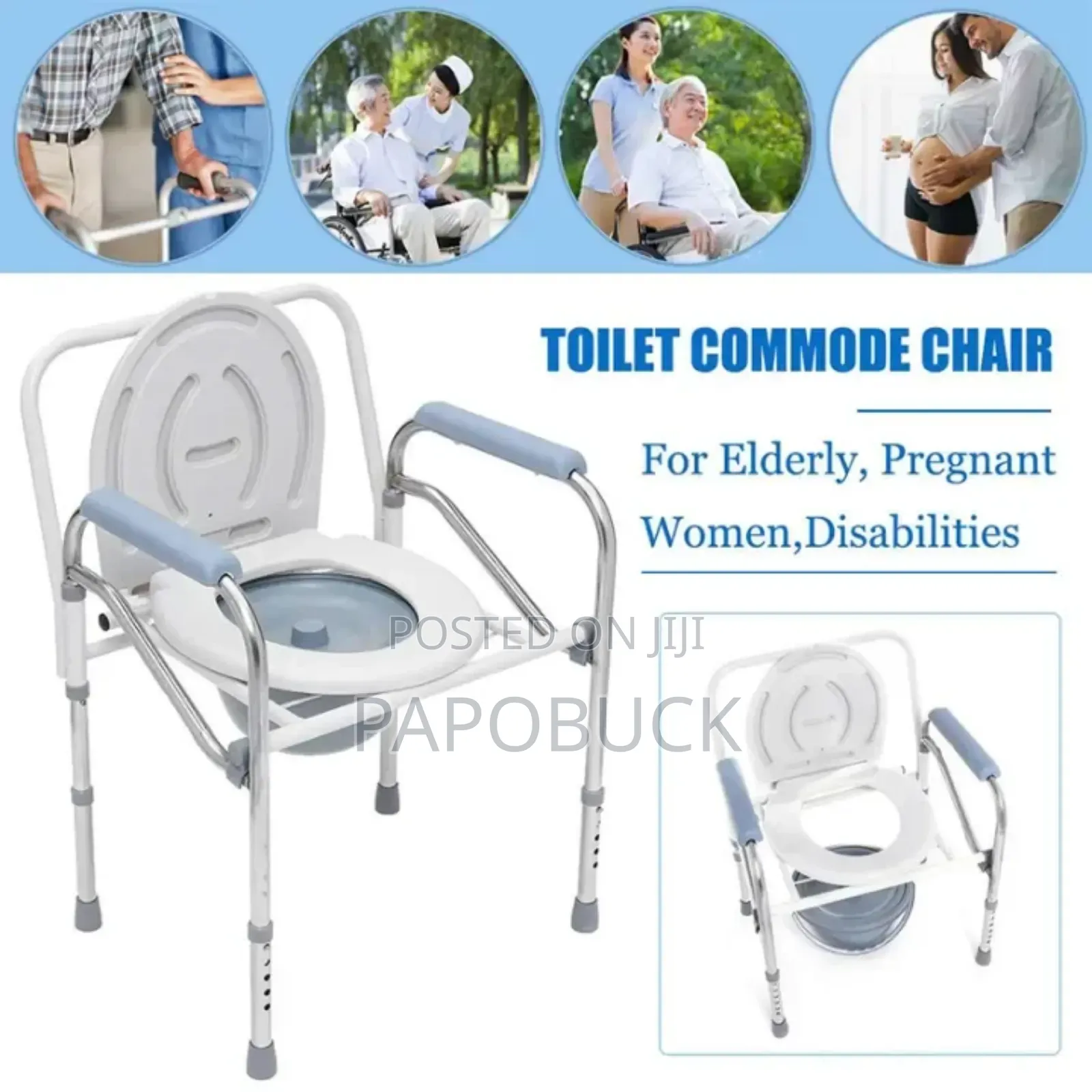 Strong Folding Commode Chair