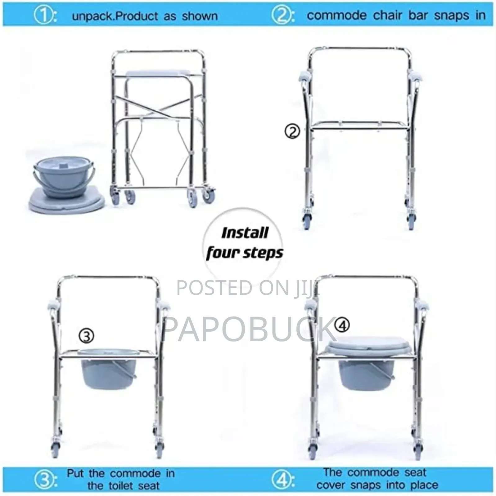 4 in 1 Folding Potty Chair
