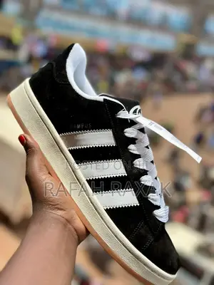 Original Adidas Campus Oos Black Gum Suede Sneakers