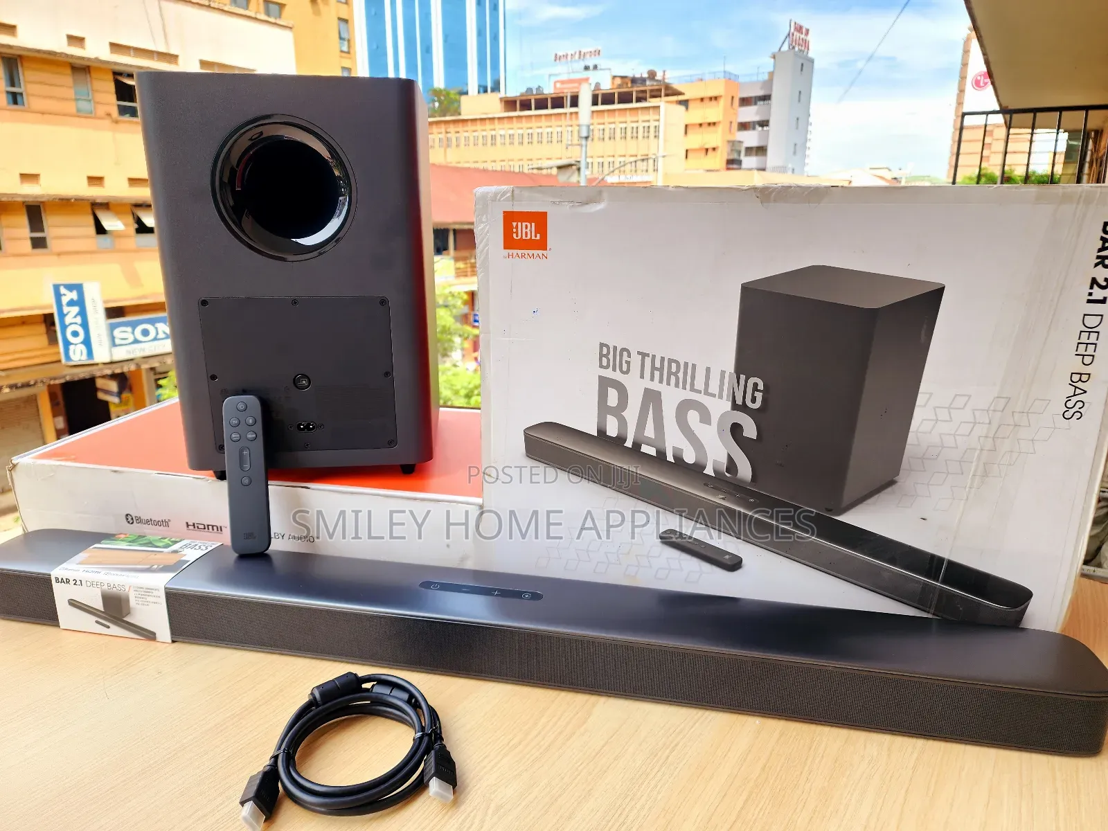Deep Bass JBL 2.1channel Wireless Soundbar at a Reduced Cost