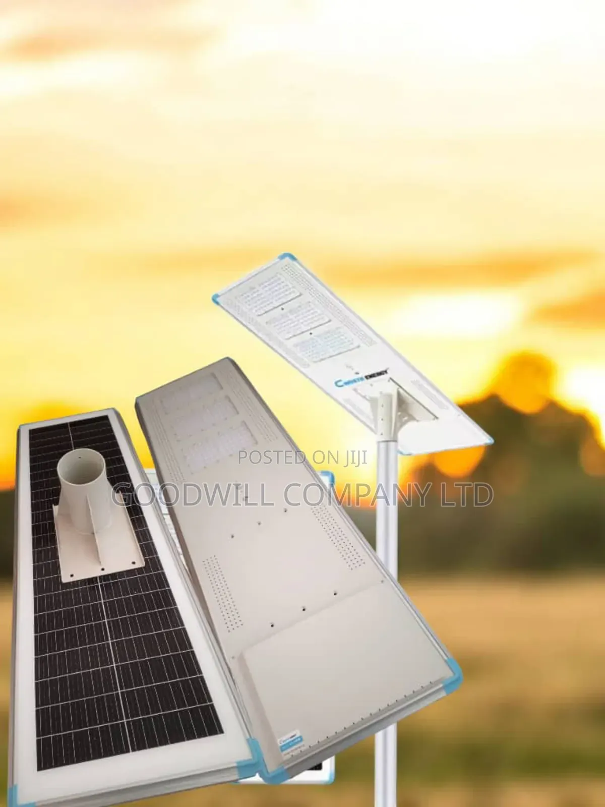 100w All in One Integrated Solar Street Light Cworth Lithium