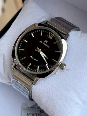 Naviforce Silver Black Classic Watch