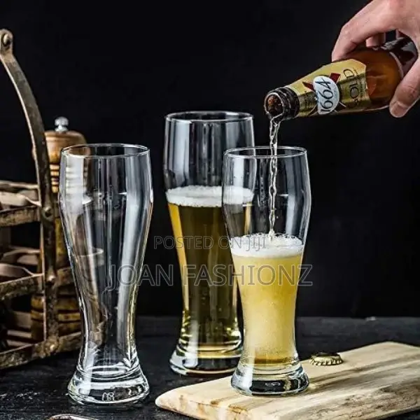 6 Pieces of High Ball Juice Water Glasses-Clear