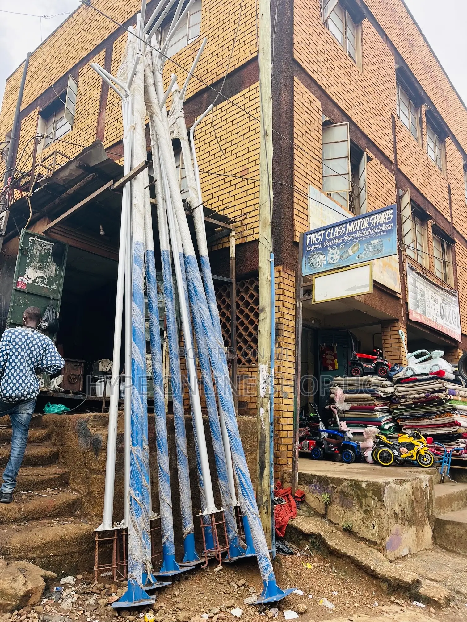 Blues First Solar Poles
