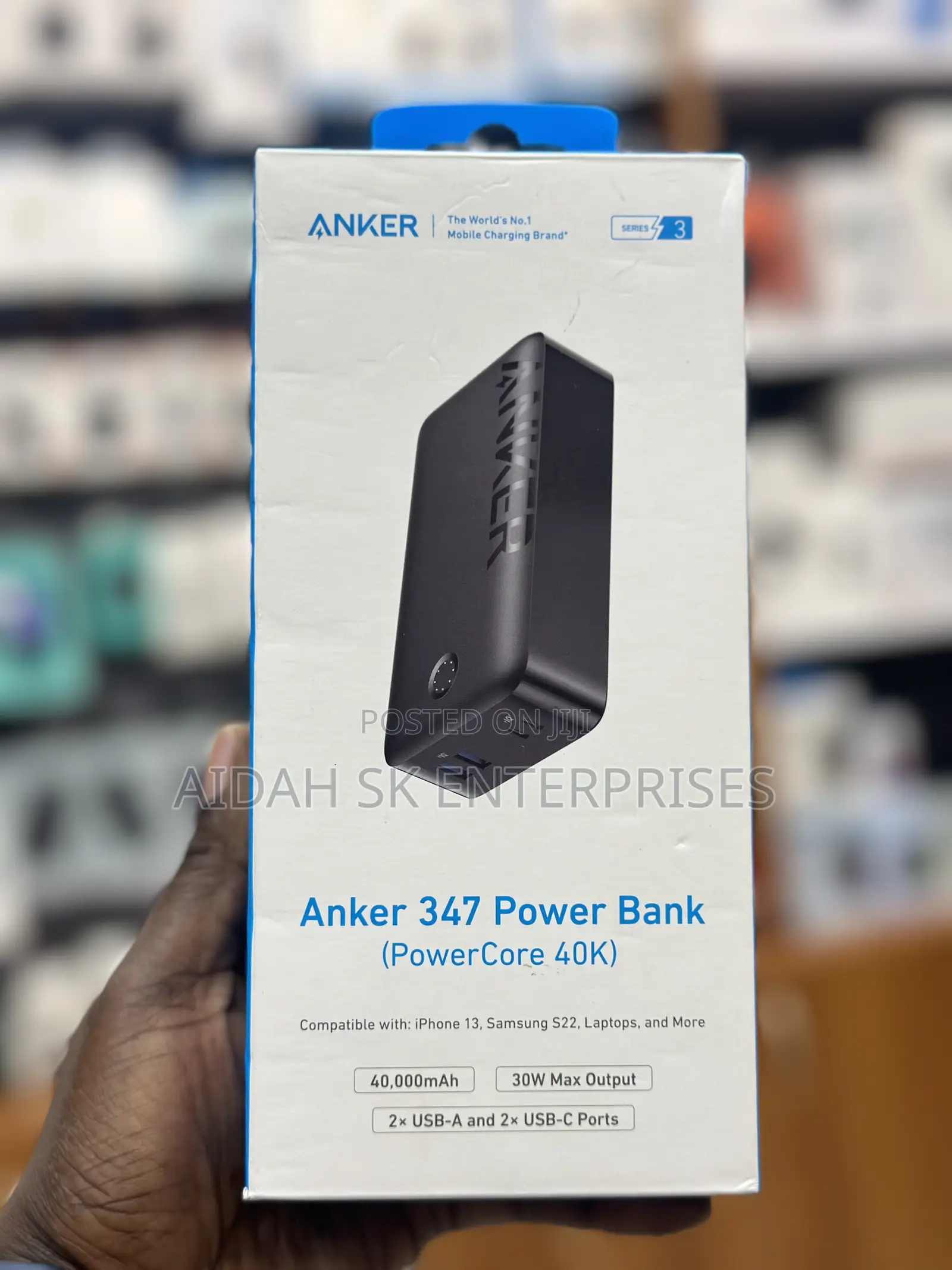 Anker Portable Charger, Power Bank, 40,000mah 30W