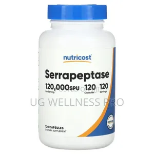 Photo - Nutricost, Serrapeptase, 120,000 SPU, 120 Capsules