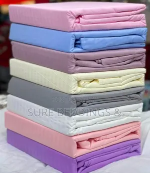 Stripped 6*6 Cotton Bedsheets