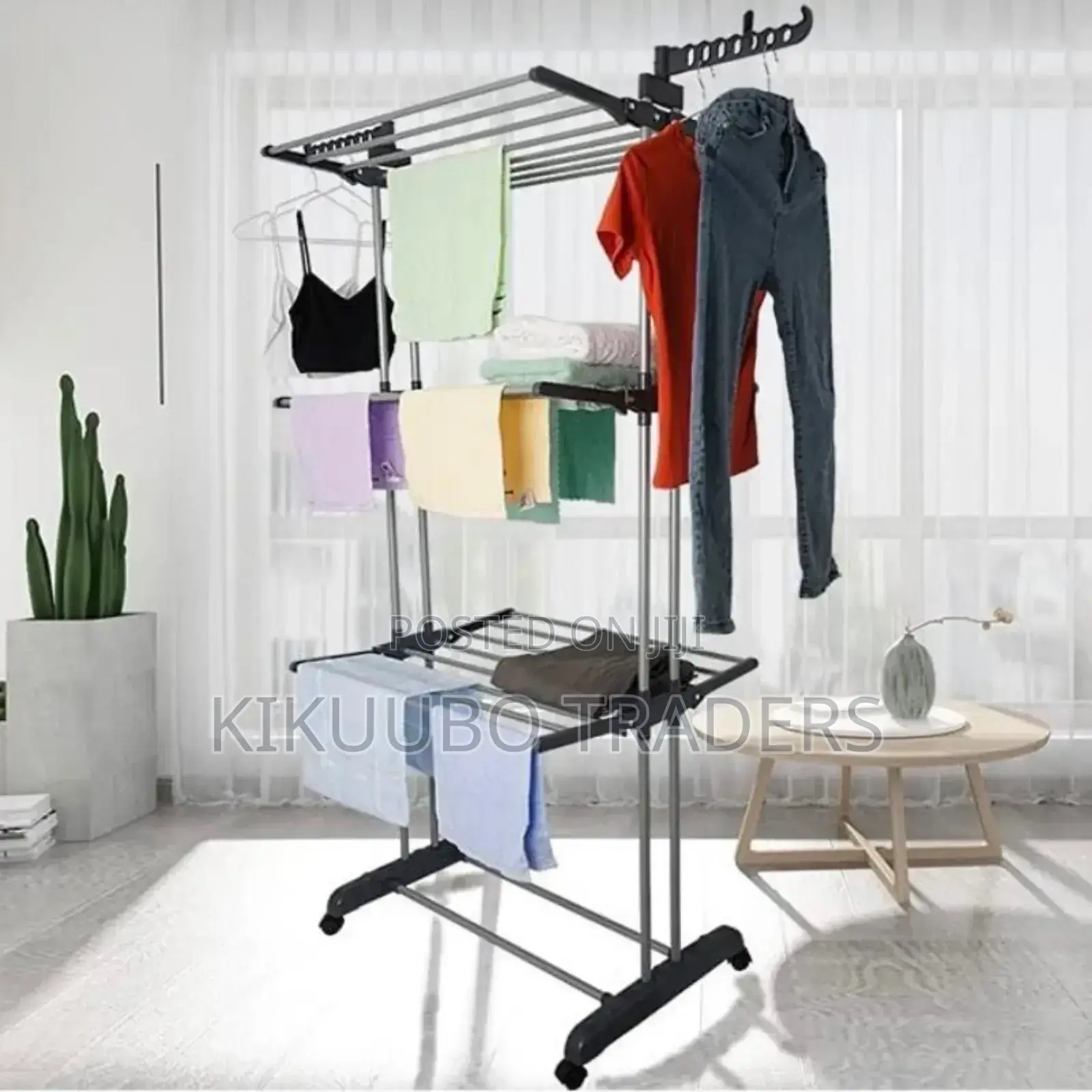 3 Tier Adjustable Clothes Drying Rack