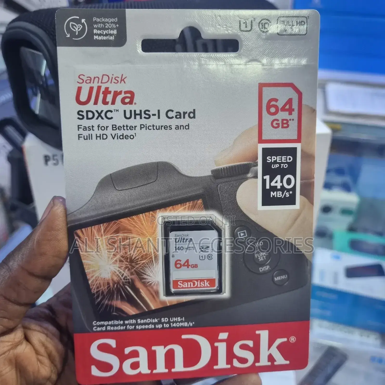 64gb Camera Card Sandisk Ultra. Sdxc"" Uhs-I Card