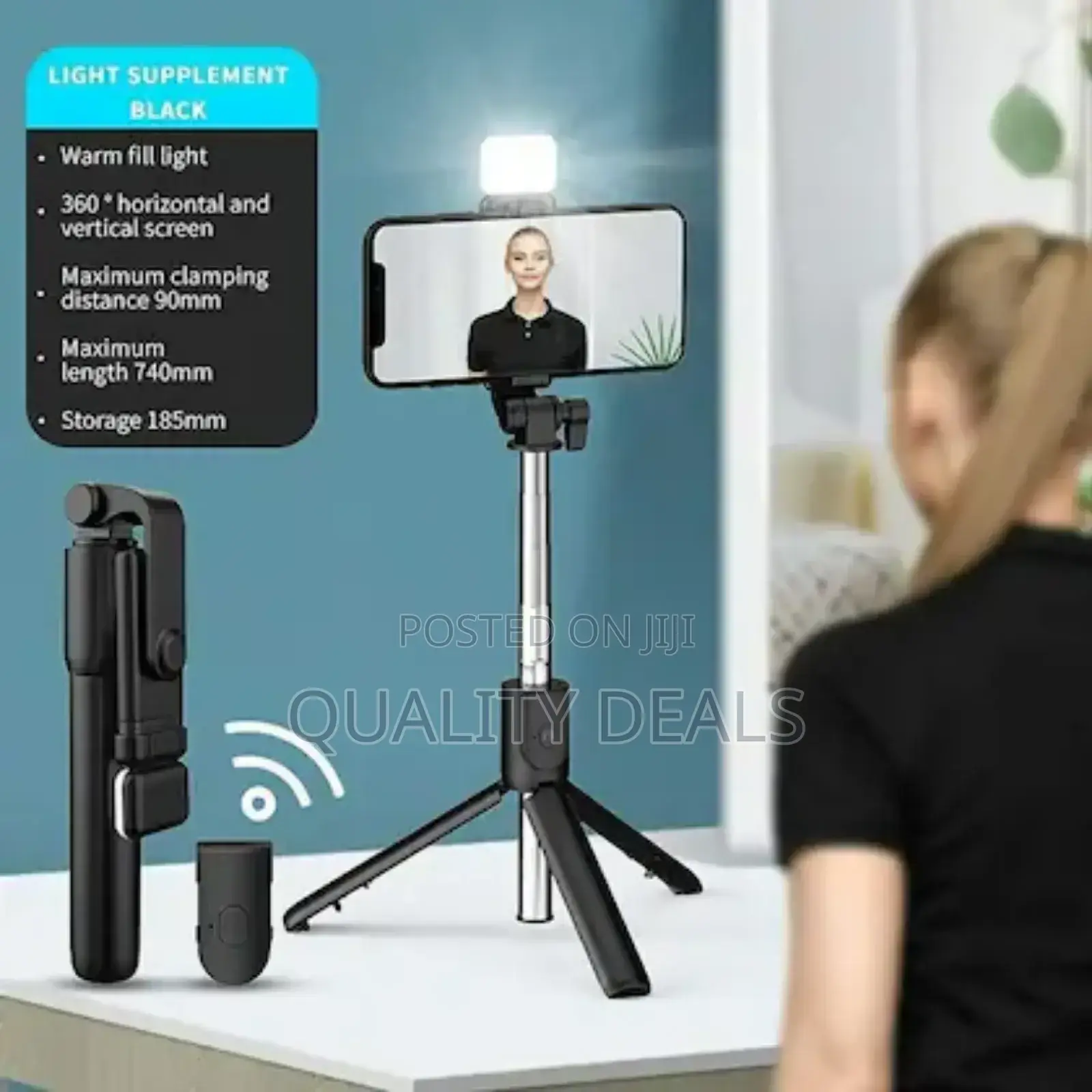 Bluetooth Selfie Stick and Tripod Stand