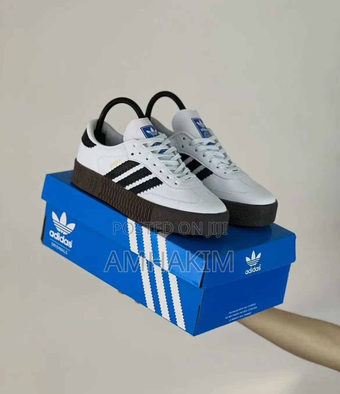 Classic Adidas Sambarose Cloud White Sneakers in Stock
