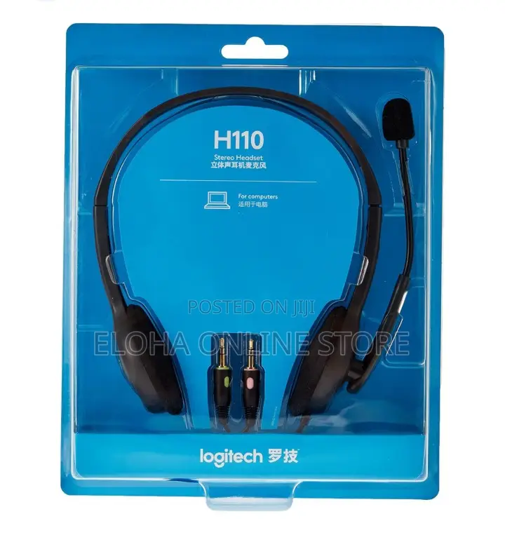 Logitech H110 Stereo Headset Black