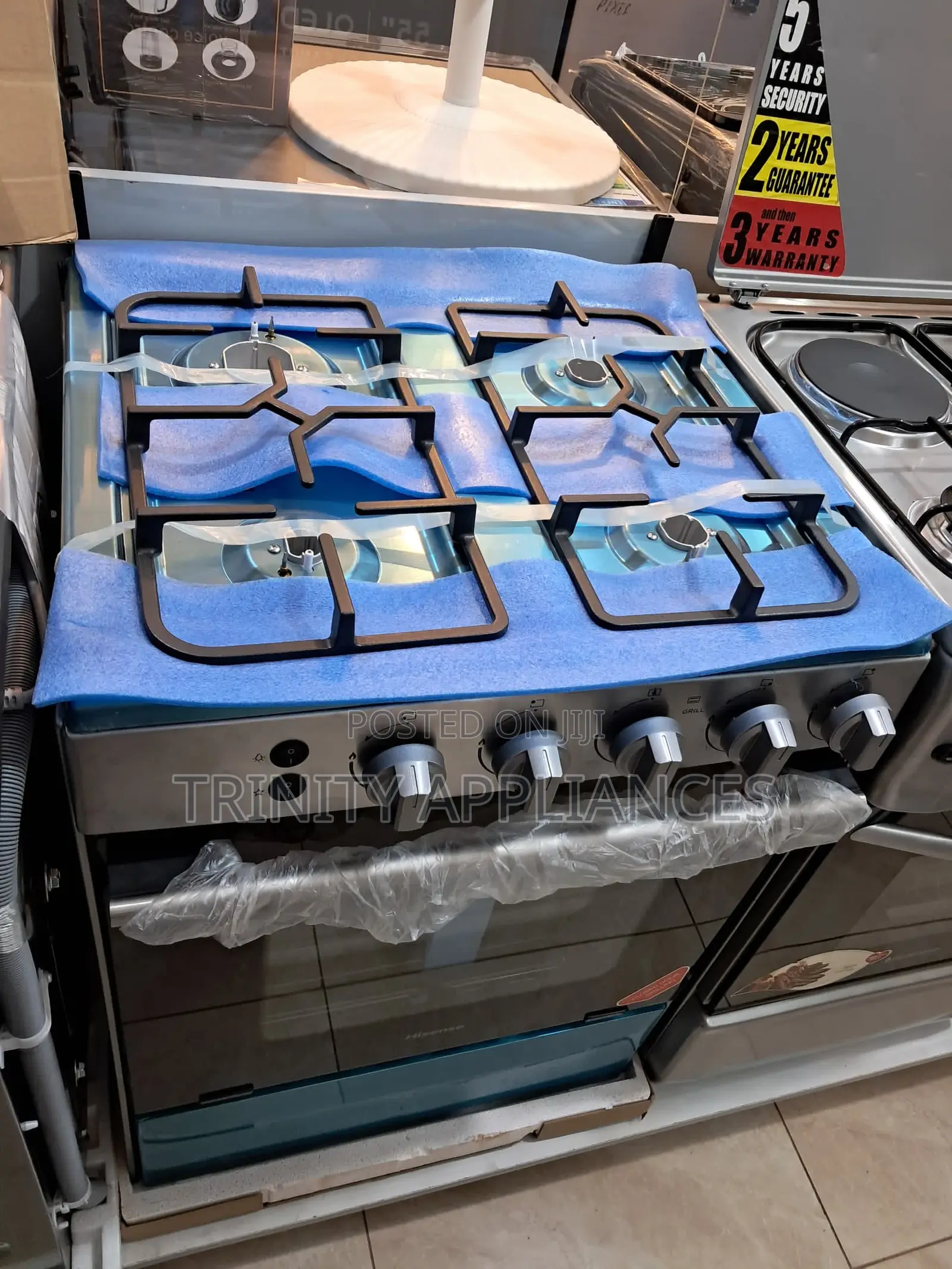 Hisense 60cm 4 Burners Full Gas Cooker,Gas Oven, Autoignite