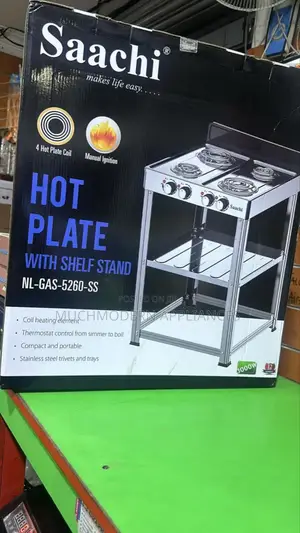 Hot Plate With Shelf Stand