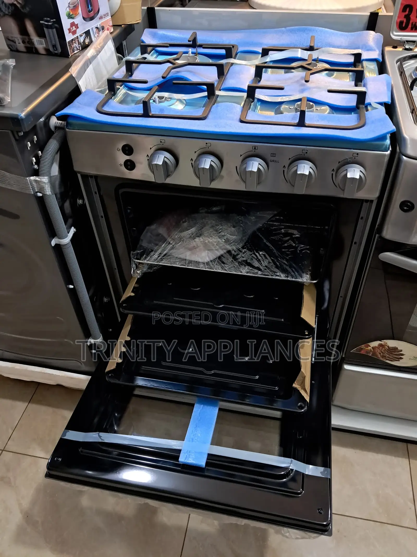 Hisense 60cm 4 Burners Full Gas Cooker,Gas Oven, Autoignite