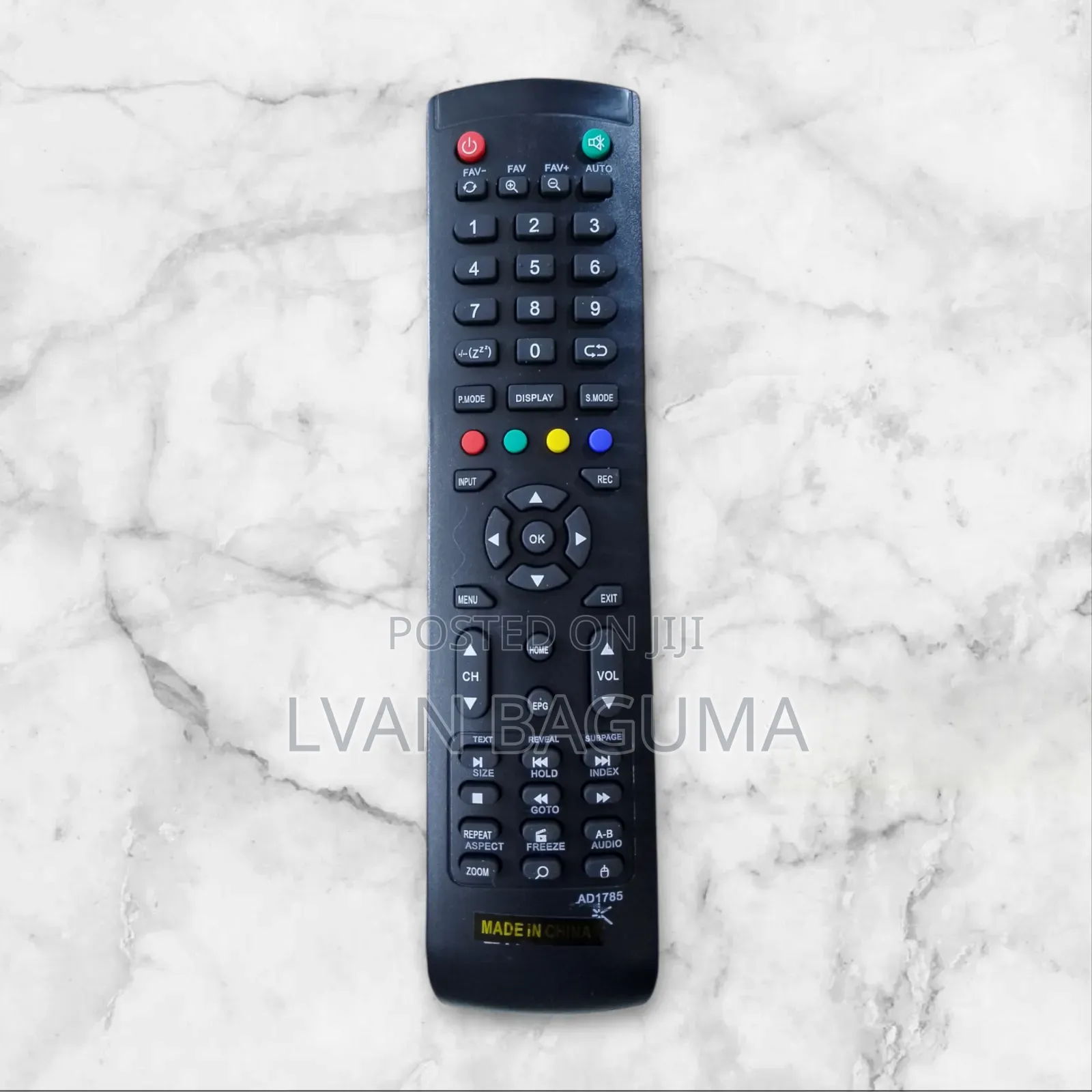 Black Ark Digital TV Remote