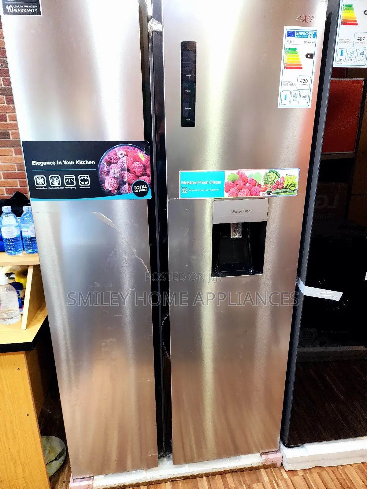 670ltrs Pixels Silver Color High End Refrigerator