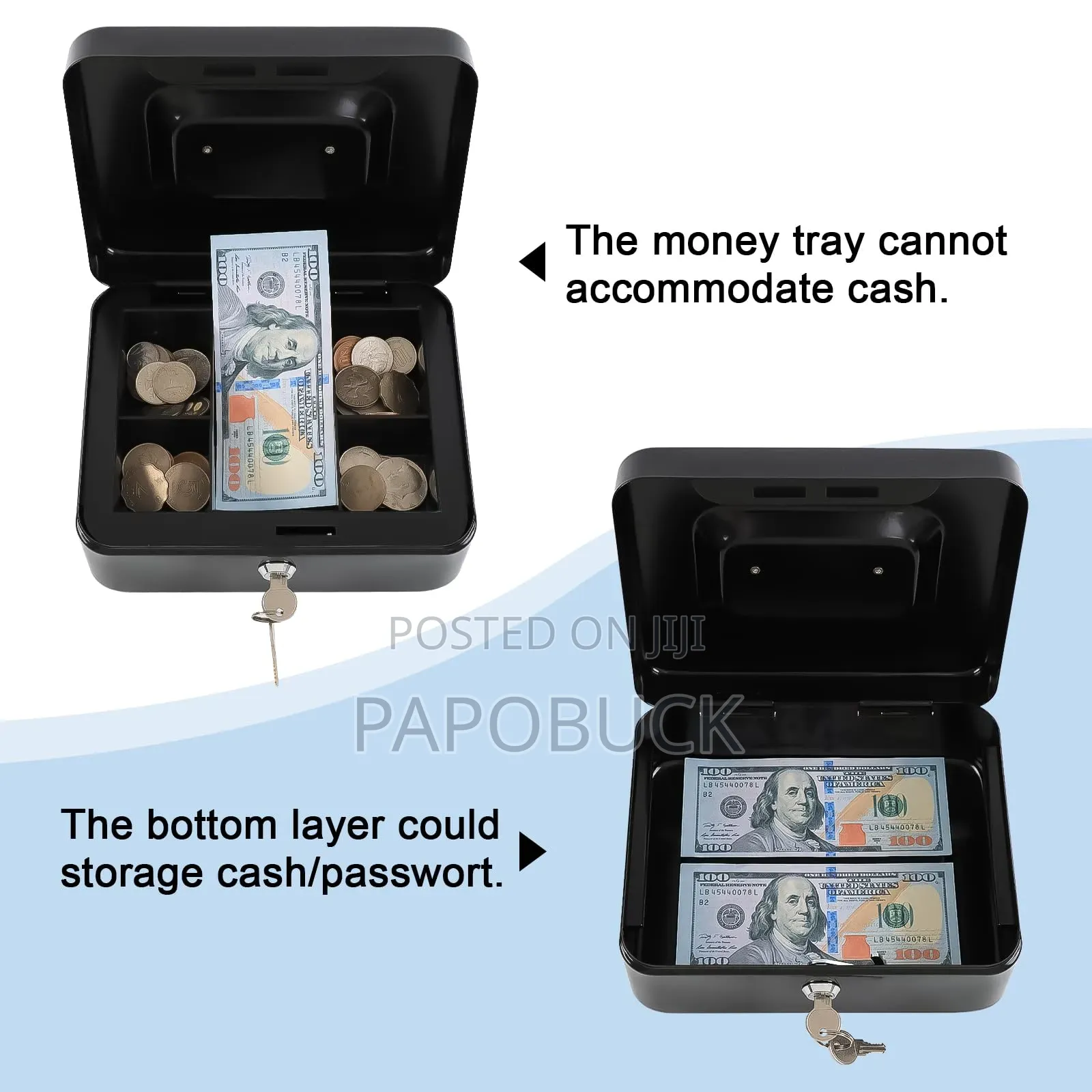 JC 2500 Metal Cash Box