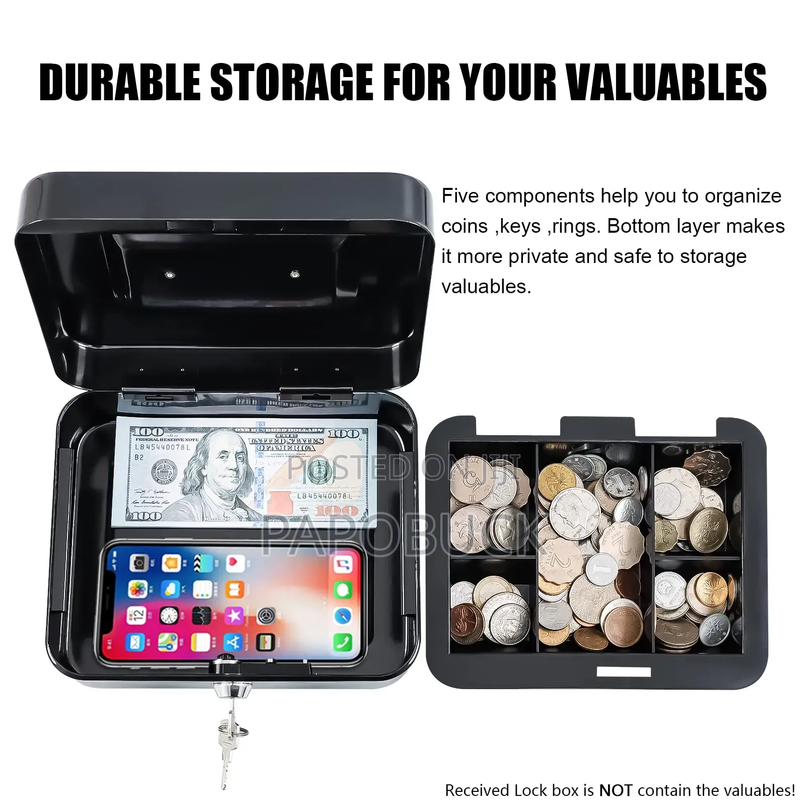 JC 2500 Metal Cash Box