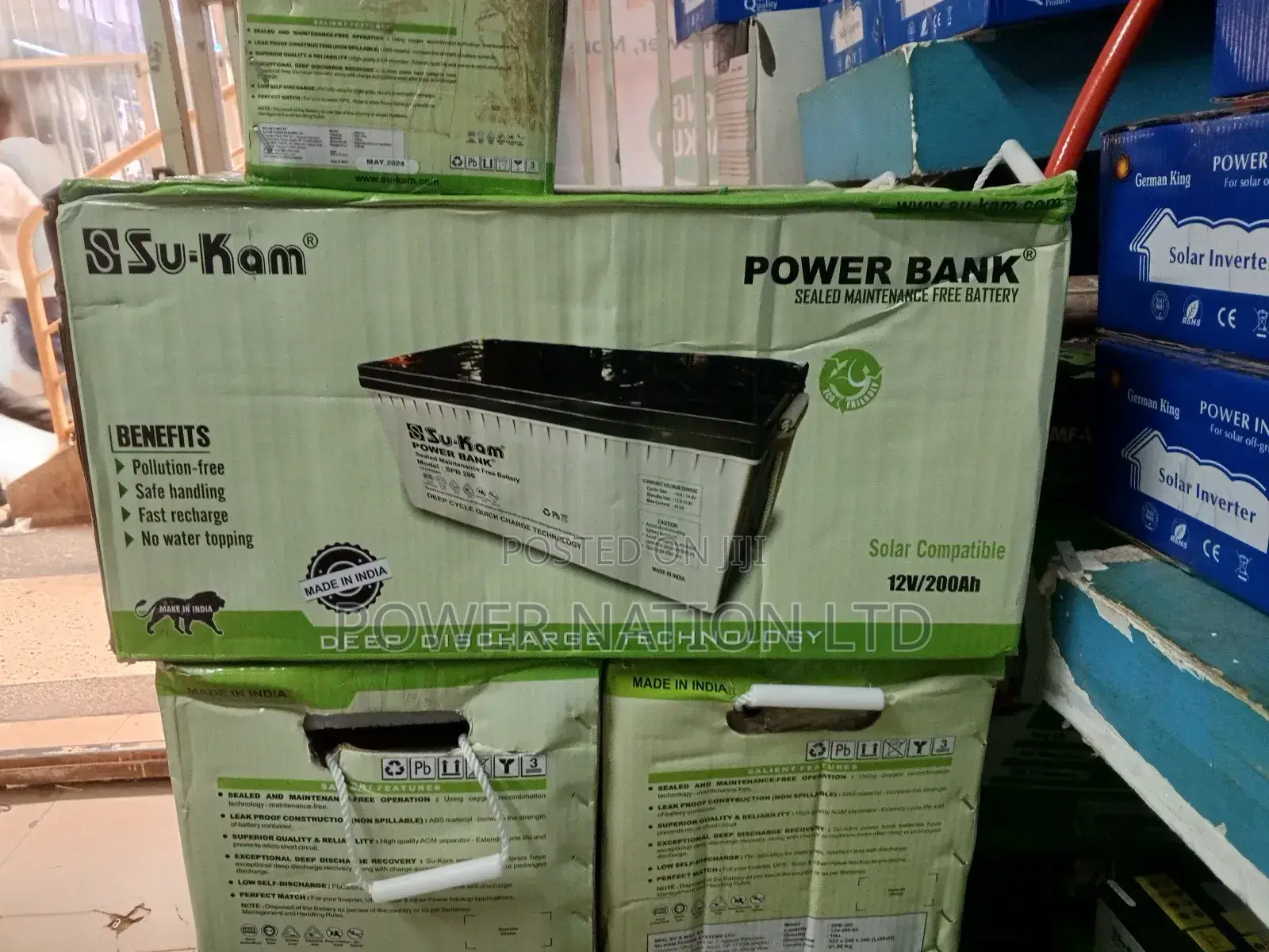 200ah Sukam Gel Battery Made in India