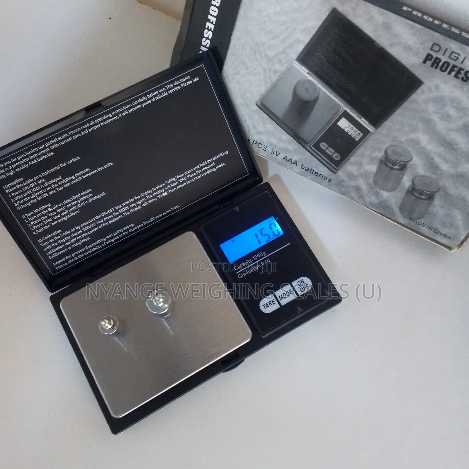 Jewelry Weigh Digital Weighing Scale Milligram 1kg/0.1g Weighing Scale