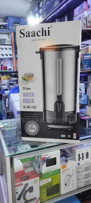 Silver Black 20L Saachi Water Boiler/Stainless Waterboiler
