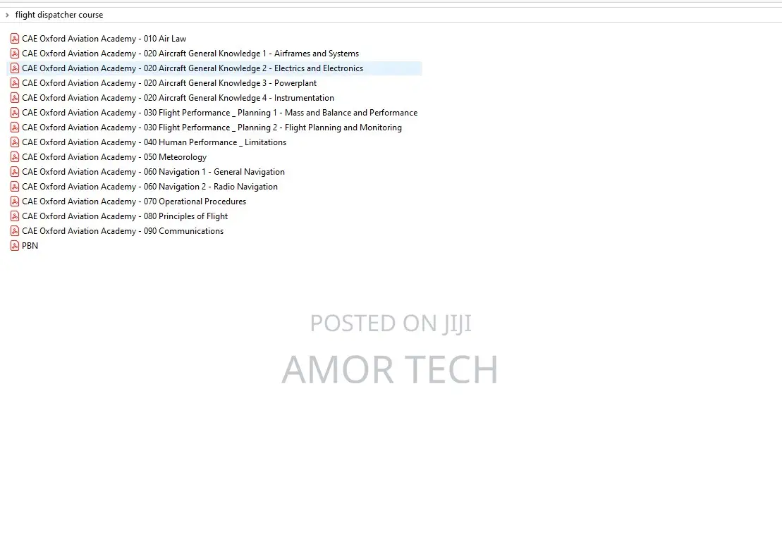 Flight Dispatcher / ATPL Training 1-14 E-books(PDF)