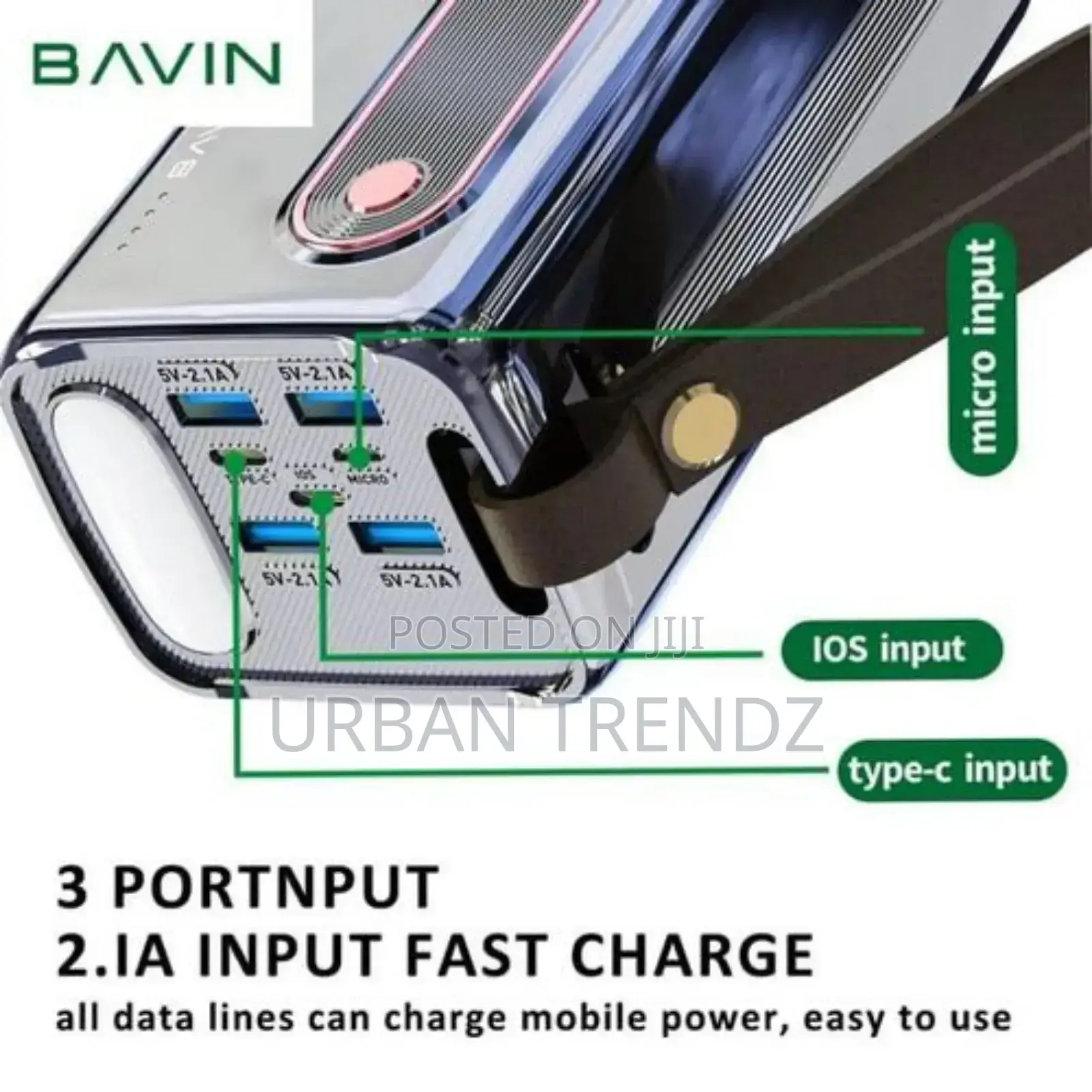 Hoco Bavin PC066 Power Bank 50000mah Large Battery Capacity
