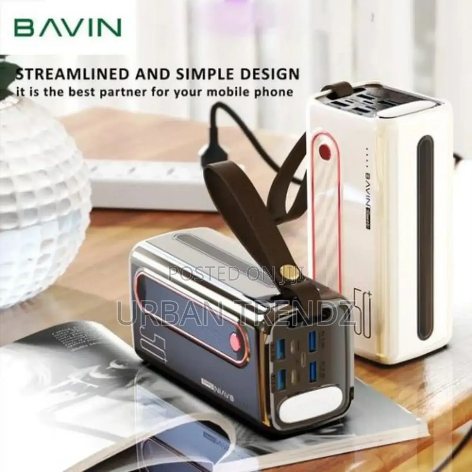 Hoco Bavin PC066 Power Bank 50000mah Large Battery Capacity