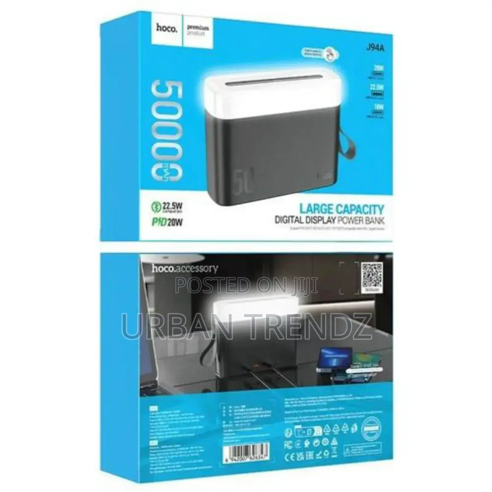 Hoco J94A 50000mah Masterful22.5wfully Compatible Powerbank