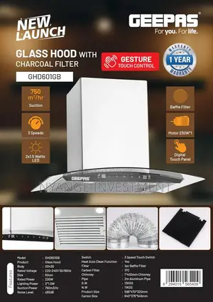 Geepas Chimney Hood. Chimney Hood.